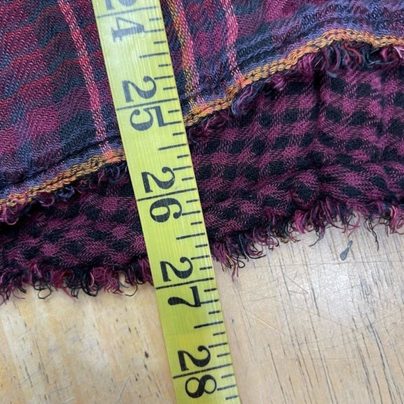 Free People Come On Over Bottom Down Plaid Top Size XS - Picture 9 of 9